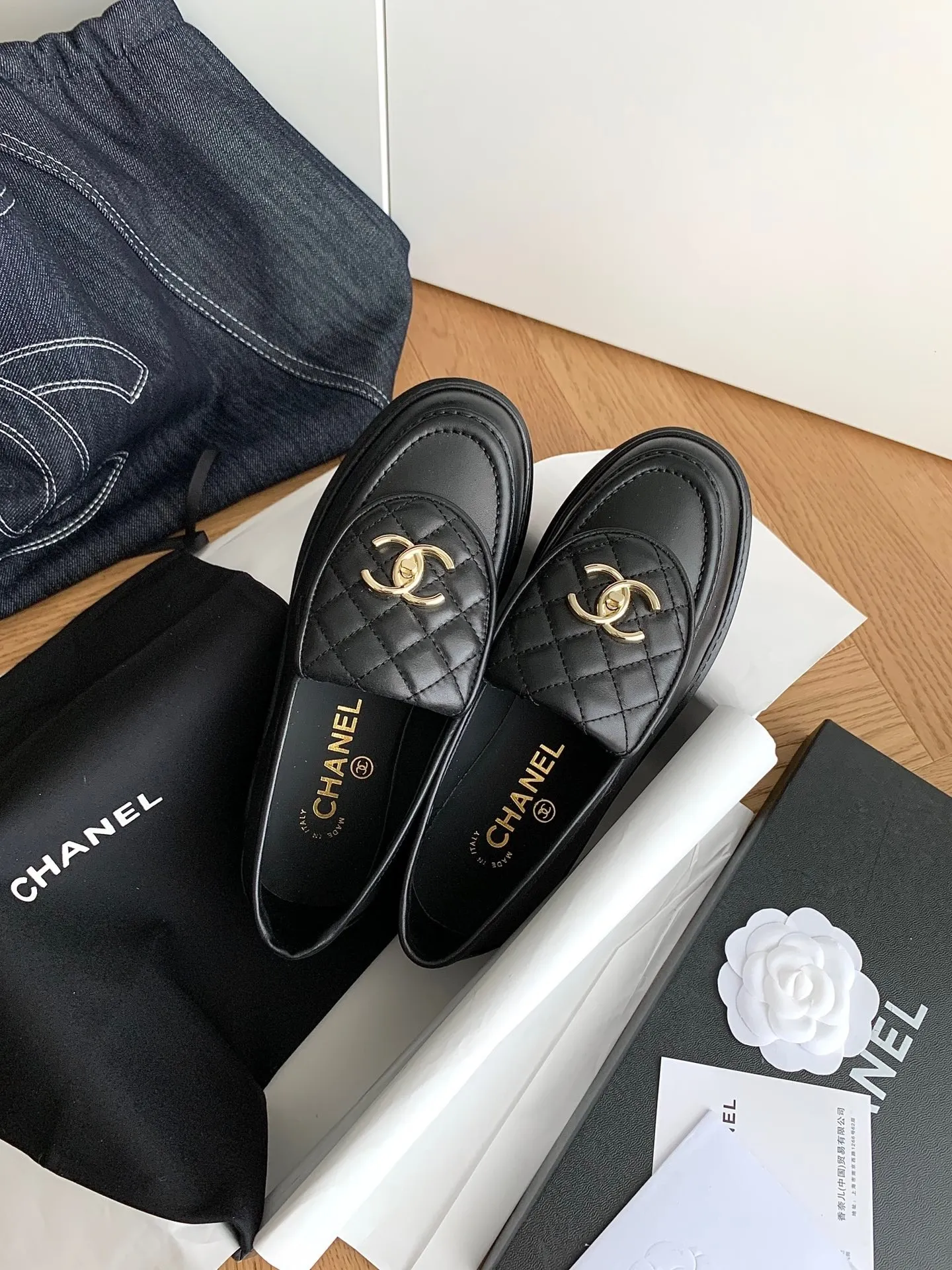 👟👟Ex-factory price 480👟👟 Women's shoes, women's clothing, women's shoes factory Chanel Chanel 2022 new flip retro diamond loafers new color imported lambskin upper, original molded hardware big buckle electric embroidery lining mixed lambskin, original Italian leather outsole size: 35-39 (40.41 custom-made, non-refundable)